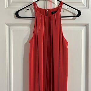 WHBM flowy cinnamon maxi dress